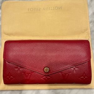 🚫SOLD🚫❤️❤️❤️Louis Vuitton Empreinte Sarah Wallet